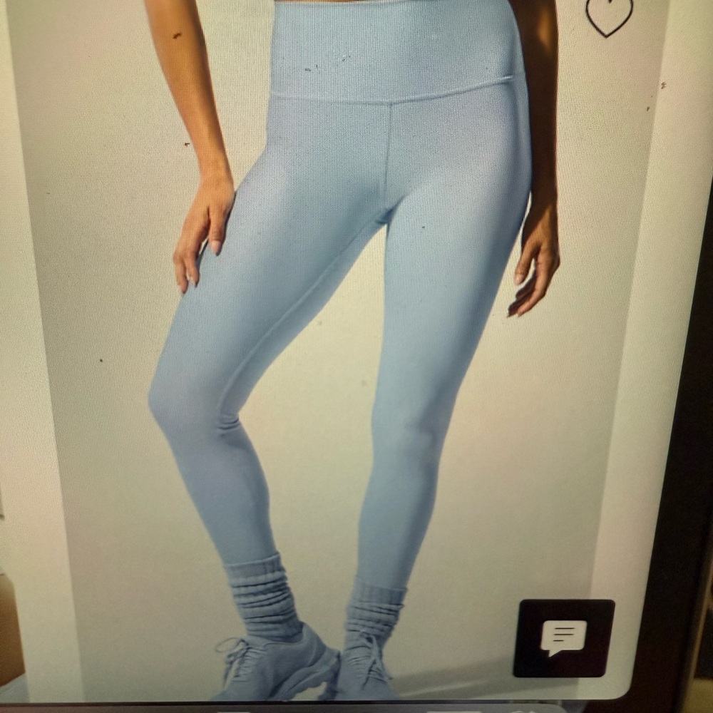 Women's Light Blue Alo Airlift leggings